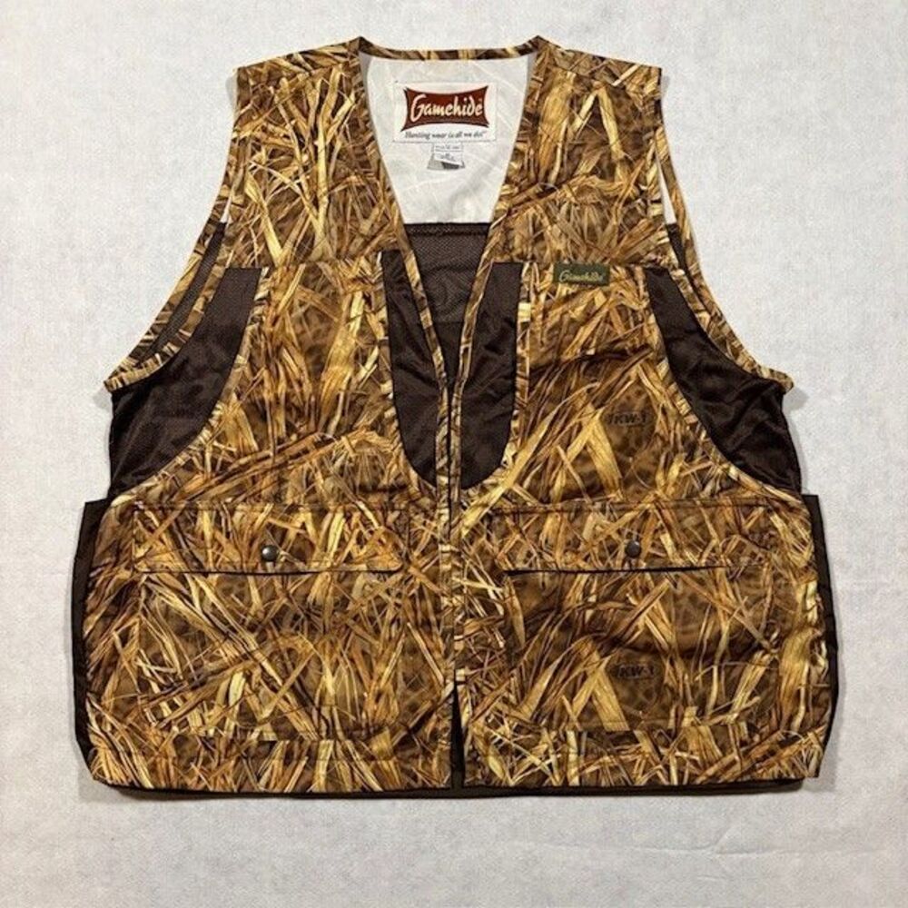 Gamehide KW-1 Killer Weed Camo Hunting Vest Mens M Full Zip Shooting Pockets